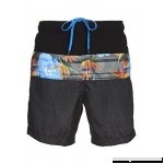 LAGUNA Mens Relaxed Fit Tropical Board Shorts Swim Trunks Grey H918368 B07F8J311F